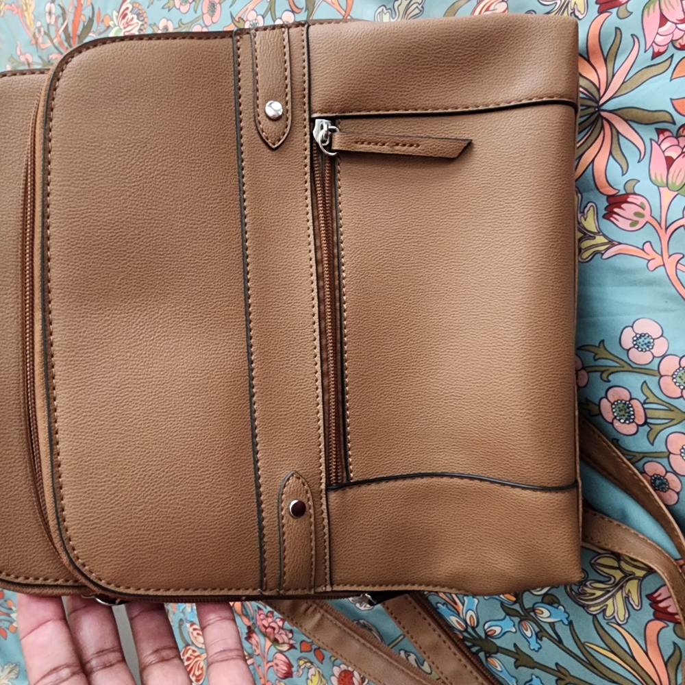 Dark Tan Crossbody Bag